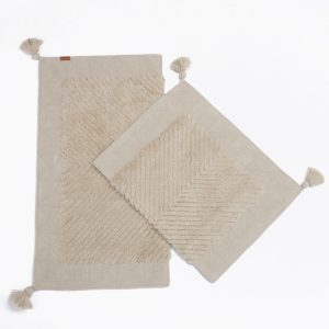 Triabor beige ton sur ton sur fond blanc