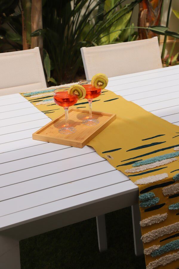 Wavy-Blou Chemin de table