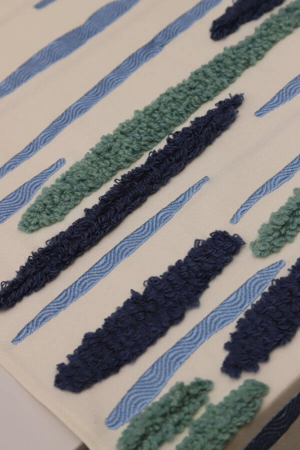 Wavy-Blou Chemin de table – Image 4